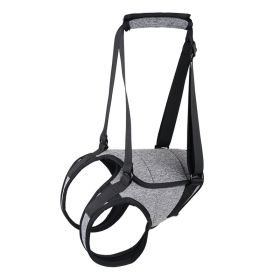 Elderly Dog Outing Back-style Auxiliary Strap (Option: Heather Gray-L)